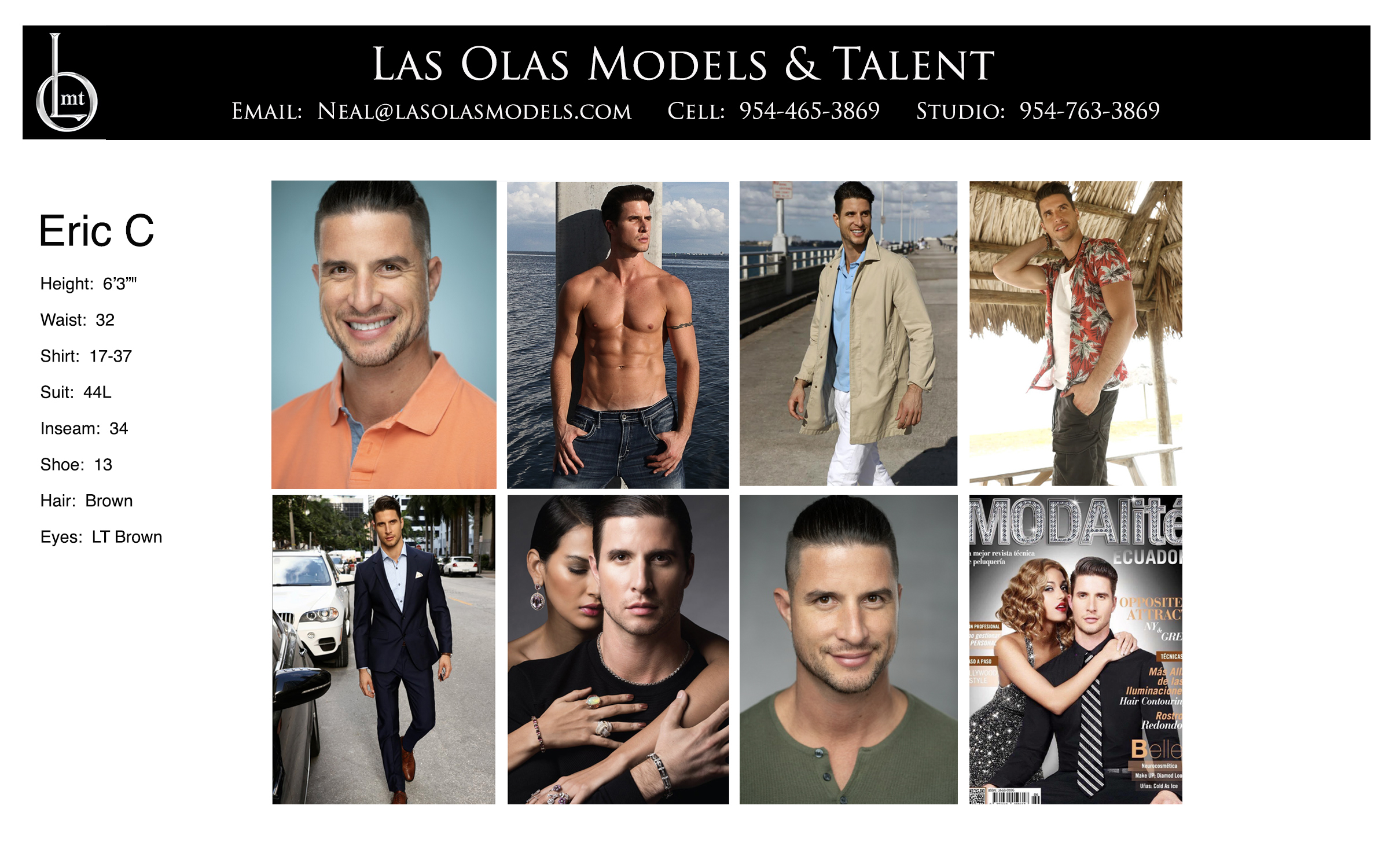 Model Fort Lauderdale Miami South Florida Print Catalog Video Fashion Model Male Model - Las Olas Models Fort Lauderdale Miami - Eric C